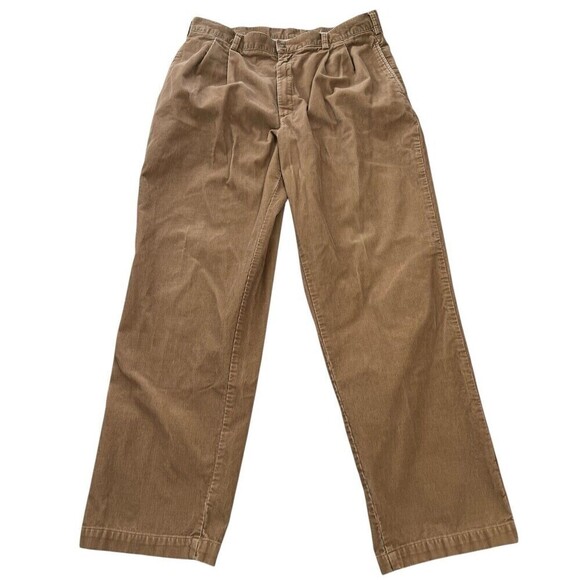 Vintage Savane Corduroy Pants Mens 36 x 31 Corduroy Trousers Tan Light Brown - Picture 6 of 6